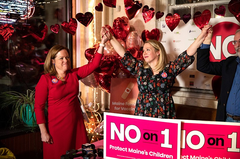 The No on One Campaign celebrates victory after the March 2020 election